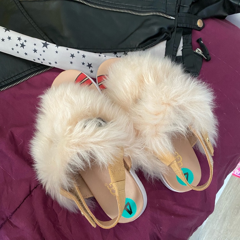 Ugg fur sandal